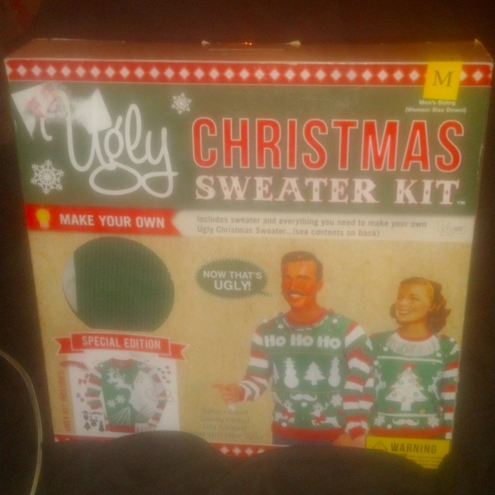 Vintage in box new Ugly Christmas Sweater Kit